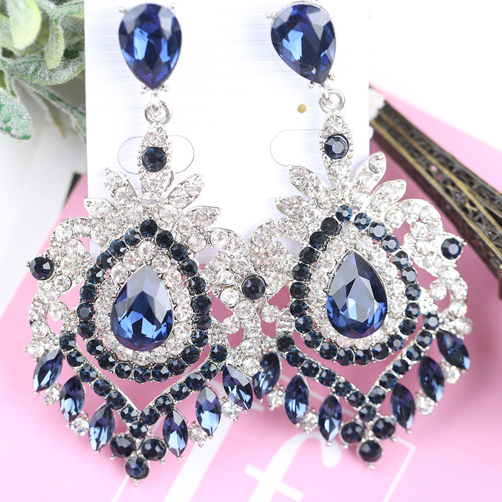 Wholesale Luxury Crystal Vintage Earrings